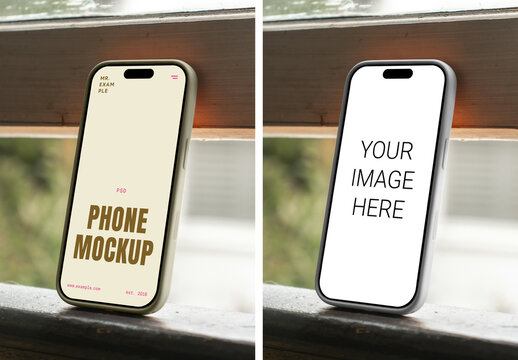 Phone in Case PSD Mockup