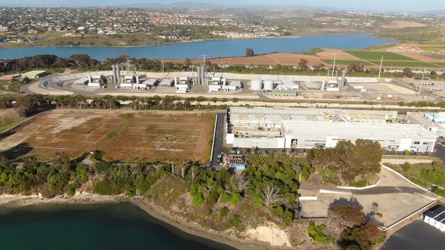 Aerial View of Claude Bud Lewis Carlsbad Desalination Plant California