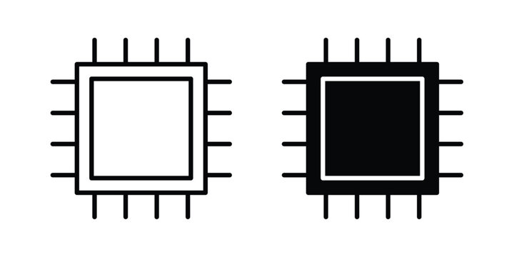 CPU icon vector design Illustration pack for apps.