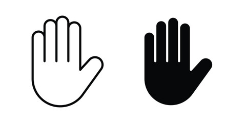 Fototapeta premium Hand icon vector design Illustration pack for apps.