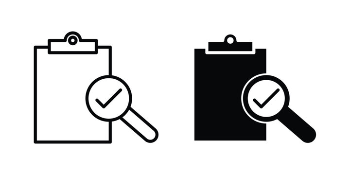 Inspection icon vector design Illustration pack for apps.