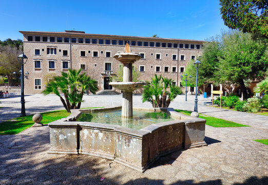 Monastery of Lluc, Escorca, Sierra de Tramuntana, Mallorca, Balearic Islands, Spain