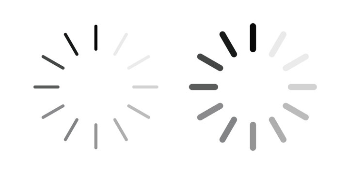 Loading icon vector design Illustration pack for apps.