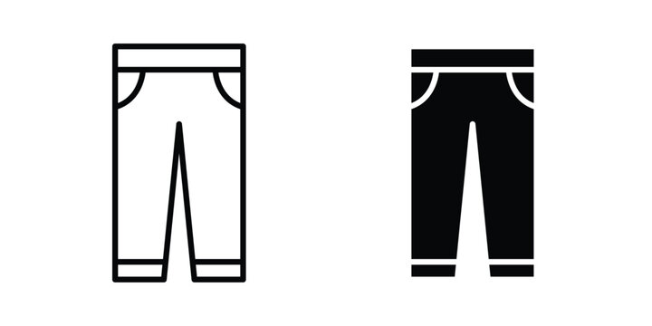 Pants icon vector design Illustration pack for apps.