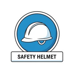 Fototapeta premium Safety Helmet Icon Graphic Symbol.