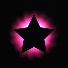 Obraz premium Star illuminate light frame
