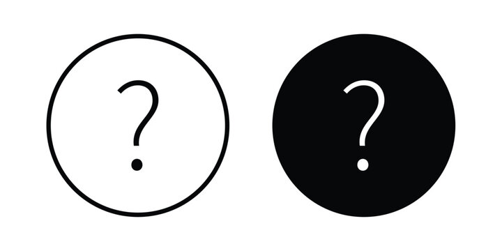 Question icon vector design Illustration pack for apps.