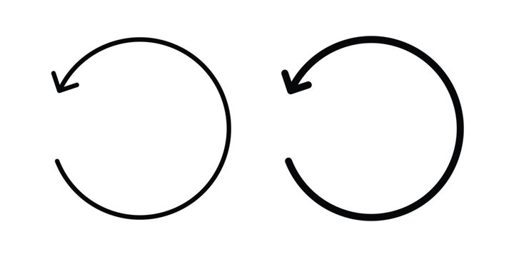 Reset icon vector design Illustration pack for apps.