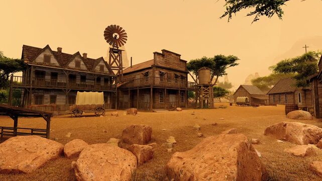 Animation On The Theme Of History And Territories, People And Lifestyle.	
