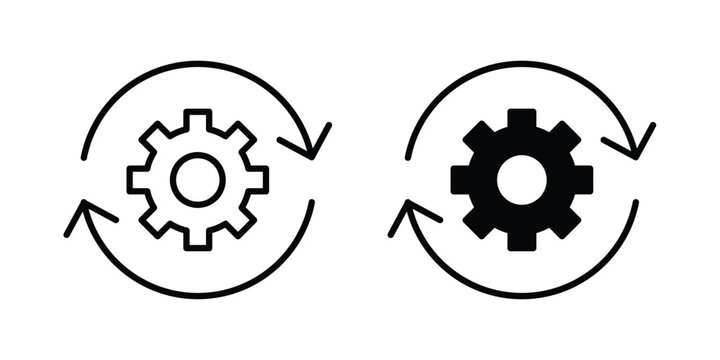System update icon vector design Illustration pack for apps.