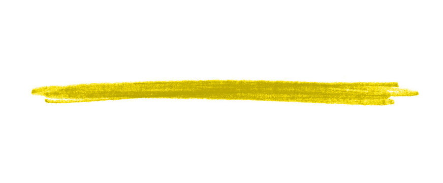 Stift Zeichnung: Gelber grunge Streifen