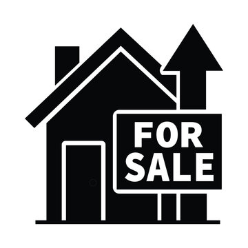 House for sale sign icon
