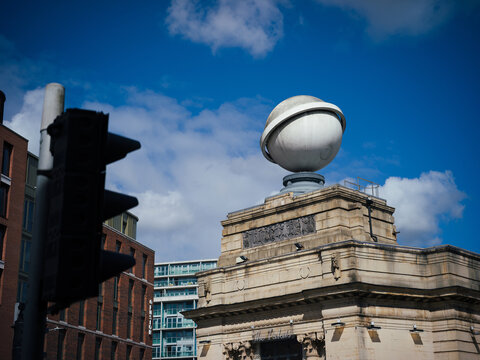 Nottingham, United Kingdom, 18th April 2026, The Palais Nightclub giant planet sculpture