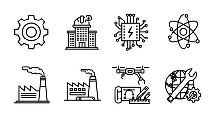 Black and white line drawings of various animals and objects Vector © tarik