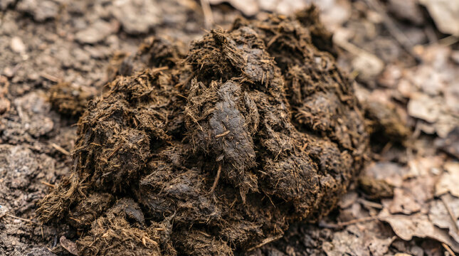 animal dung manure texture ground natural fertilizer organic agriculture farming dirt soil close macro outdoor environment ecology farm rural meadow copy space background