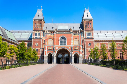 Rijksmuseum building in Amsterdam city centre, Netherlands