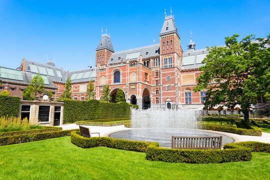 Rijksmuseum building in Amsterdam city centre, Netherlands