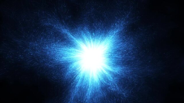 Powerful plasma streams burst from the surface of the incandescent star, forming giant loops and prominences. The dynamic movement of solar energy in outer space creates a majestic spectacle of contin