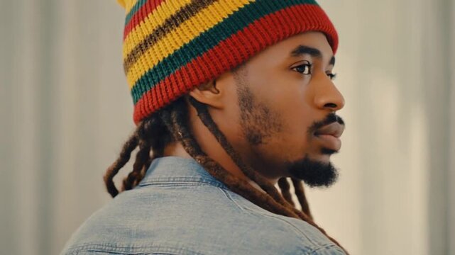 Man rastafarian from Jamaica.