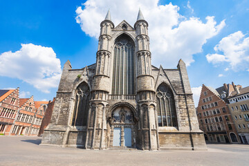 Obraz premium Saint Nicholas Church or Sint Niklaaskerk in Ghent, Belgium
