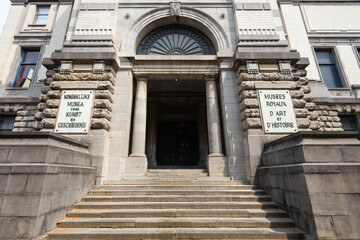 Obraz premium Art and History Museum in Cinquantenaire Park in Brussels, Belgium