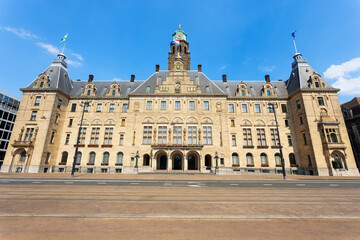 Obraz premium Stadhuis building facade in Rotterdam, Netherlands