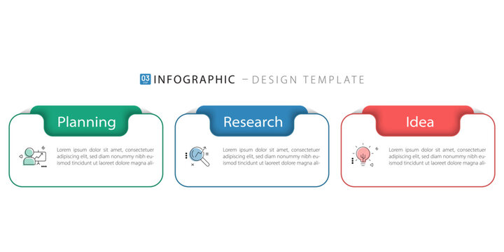 Infographic 3 Step timeline journey, calendar Flat simple infographics design template. presentation graph. Business concept with 3 options, vector illustration.