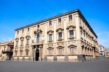 Fototapeta premium Elephants Palace or Palazzo degli Elefanti in Catania