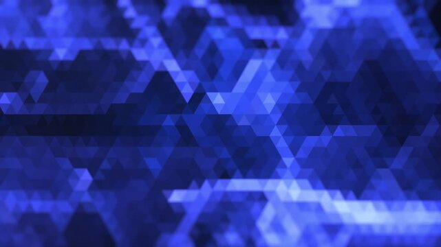 Retro abstract triangle pattern motion background loop video