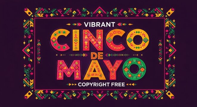 Vibrant Cinco de Mayo celebration background
