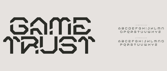 Fototapeta premium A modern logo design for a gaming company called Game Trust