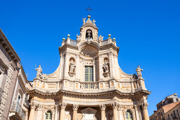 Obraz premium Collegiate Church or Basilica Maria Elemosina, Catania