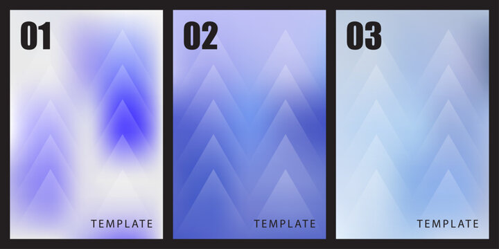 Abstract blue gradient backgrounds with geometric triangle pattern