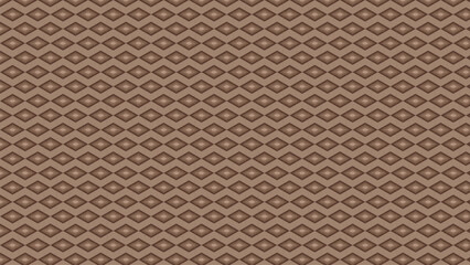 Fototapeta premium Seamless brown diamond geometric pattern with layered tile shapes, abstract retro background texture for wallpaper, textile, wrapping paper and surface design