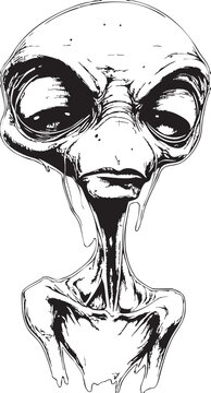 moster alien gambar vector 