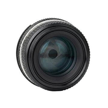 Professional camera lens with multi blade aperture