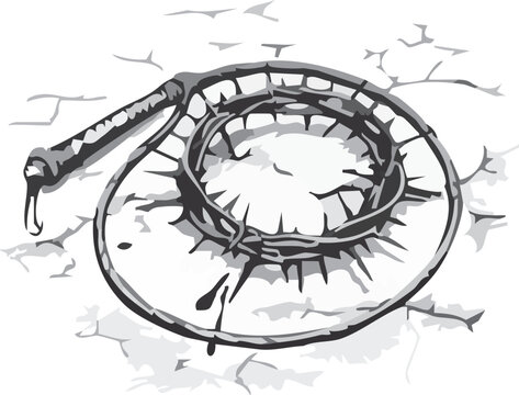 mahkota duri di lepas setelah yesus di salib