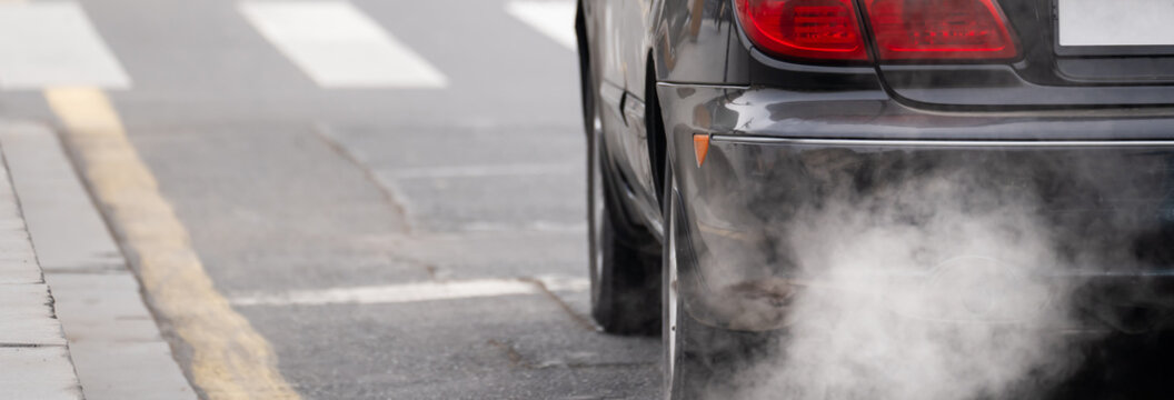 Vehicles are polluting the air, with toxic gas emissions exceeding safe levels, contributing to environmental damage, health risks, and urban air quality issues.
