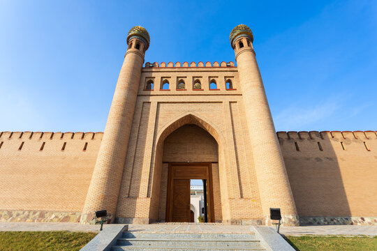 Kalai Mug Tepe Fort in Istaravshan, Tajikistan