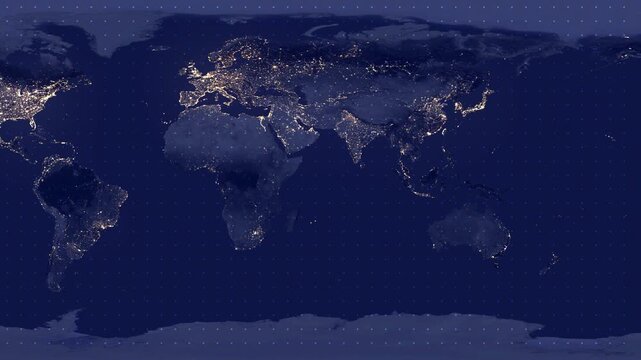3D map with Stock market Global earth map digital animation. World breaking news Studio loop Background for stock market news report and breaking news on world live report