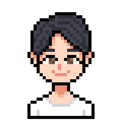 Fototapeta premium pixel art of a person avatar profile