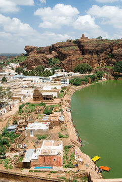 aerial view of badami