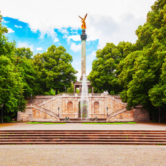 Obraz premium Angel of Peace or Friedensengel monument, Munich