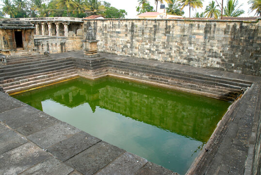ancient pond in temple