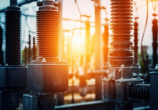 Close-up: HV substation gear, complex battery integration for energy storage & distribution