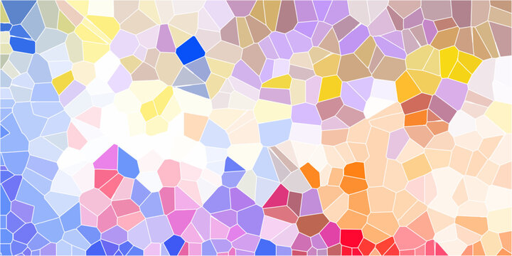 light colorful crystallize abstract background in light sweet vector illustration. white stoke colors stone tile pattern Cement kitchen decor design. abstract mosaic polygonal background vector.	