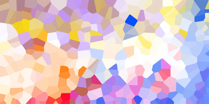 Quartz light multicolor Broken Stained Glass Background white stoke with shadows. Abstract colorful mosaic pattern Seamless Geometric Retro tiles .Cement kitchen decor with crack floor light design.