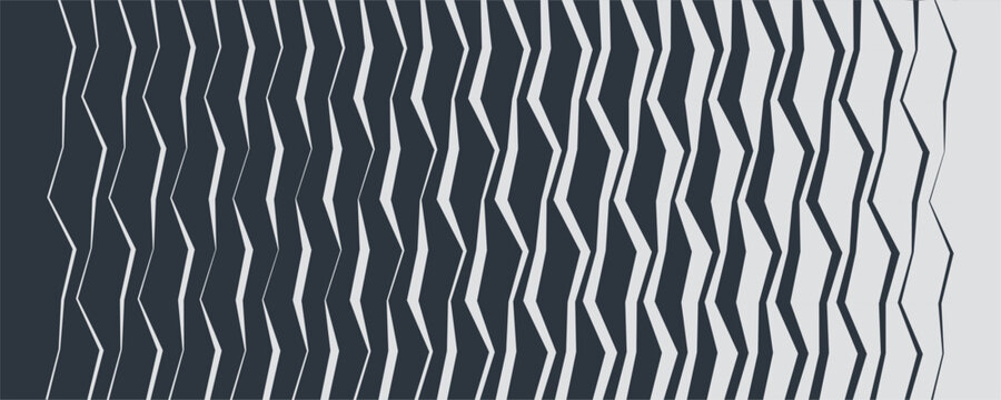 A parametric pattern with curves creating an angular design. Lines create dynamic movement. Abstract geometric background. Illustration for brochure, poster, cover, card, presentation, flyer or banner