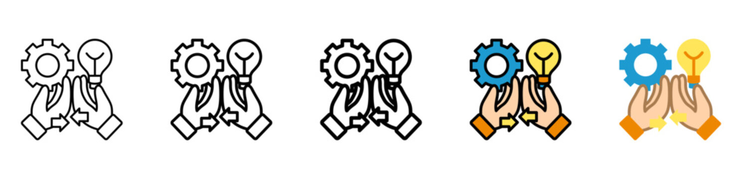 Comparison Icon With Differences and Colors Style Illustration