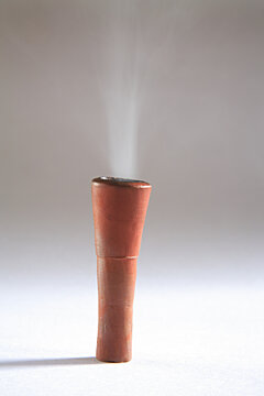 smoking pipe with smoke
